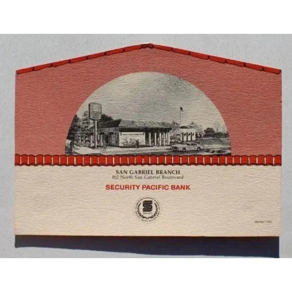 Vtg Open House Invite Pacific Bank City Of Mission New Location Invite Flyer - Picture 3 of 3